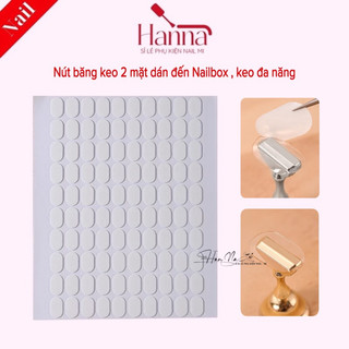 Nút băng keo 2 mặt dán đế nail box, keo đa năng