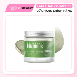  Mặt Nạ Bùn Trà Xanh Dành Cho Da Dầu Mụn Colorkey Luminous Green Tea Purifying Clay Mask 60g 