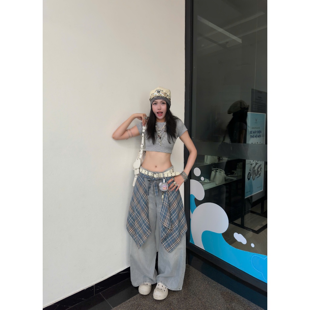 Áo croptop mỏng trơn ôm body chất tăm cotton SUNNII - 𝐊𝐈𝐋𝐋 𝐒𝐘𝐒𝐓𝐄𝐌 | BigBuy360 - bigbuy360.vn