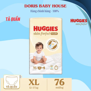 Tã quần/ Tã Dán Huggies Skin Perfect Mega Jumbo M98+4/ L88+4/XL72+4/XXL64+4 với 2 vùng thấm giảm kích ứng da