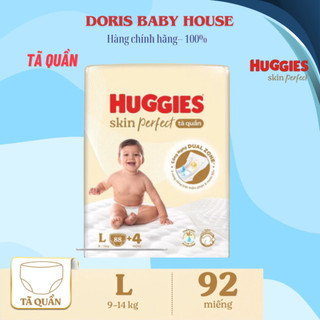 Tã quần/ Tã Dán Huggies Skin Perfect Mega Jumbo M98+4/ L88+4/XL72+4/XXL64+4 với 2 vùng thấm giảm kích ứng da