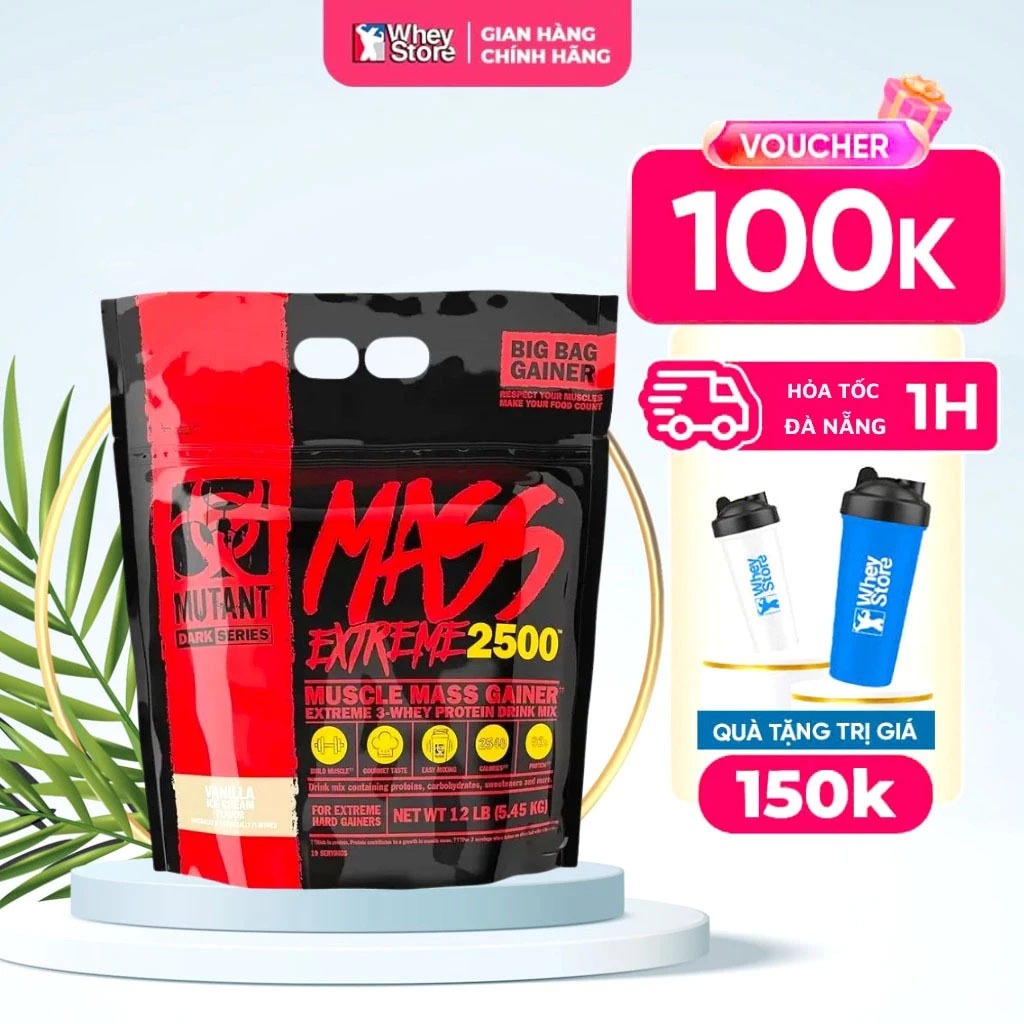 Sữa Tăng Cân Nhanh Mutant Mass Extreme 2500 Chính Hãng