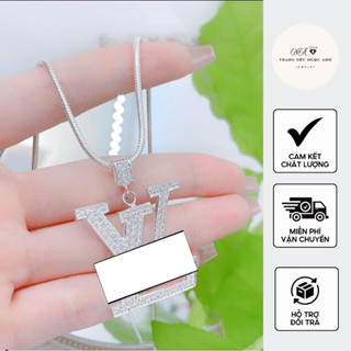 Dây chuyền mặt l..v, dây chuyền nam, dây l..v mặt đính đá cực chất dành cho nam nữ vòng cổ nam nữ