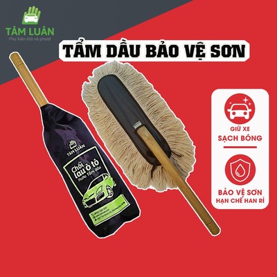 Chổi lau xe ô tô Tâm Luân tẩm dầu chuyên dụng, chổi quét bụi ô tô, vệ sinh, bảo vệ sơn xe