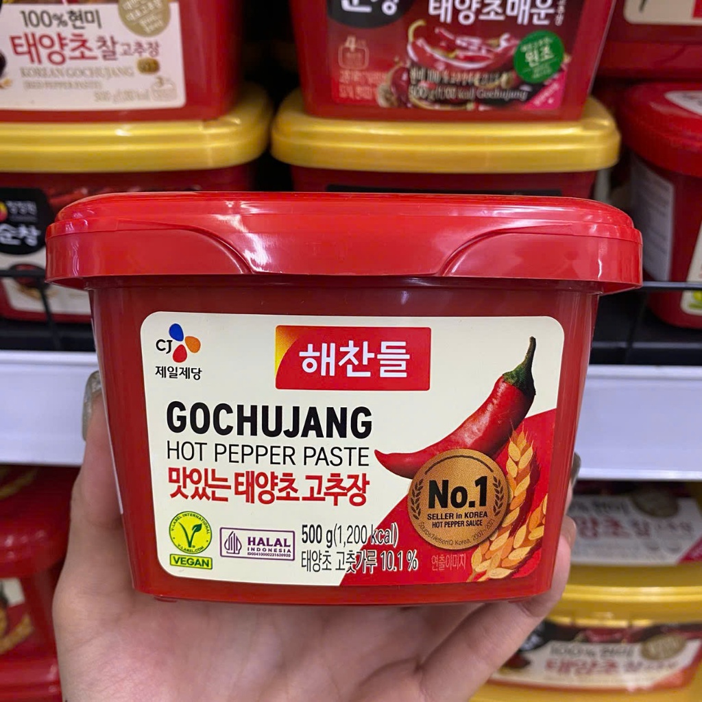 Tương Ớt Gochujang CJ Hàn Quốc Hộp 500G / CJ) 맛있는태양초고추장 500G