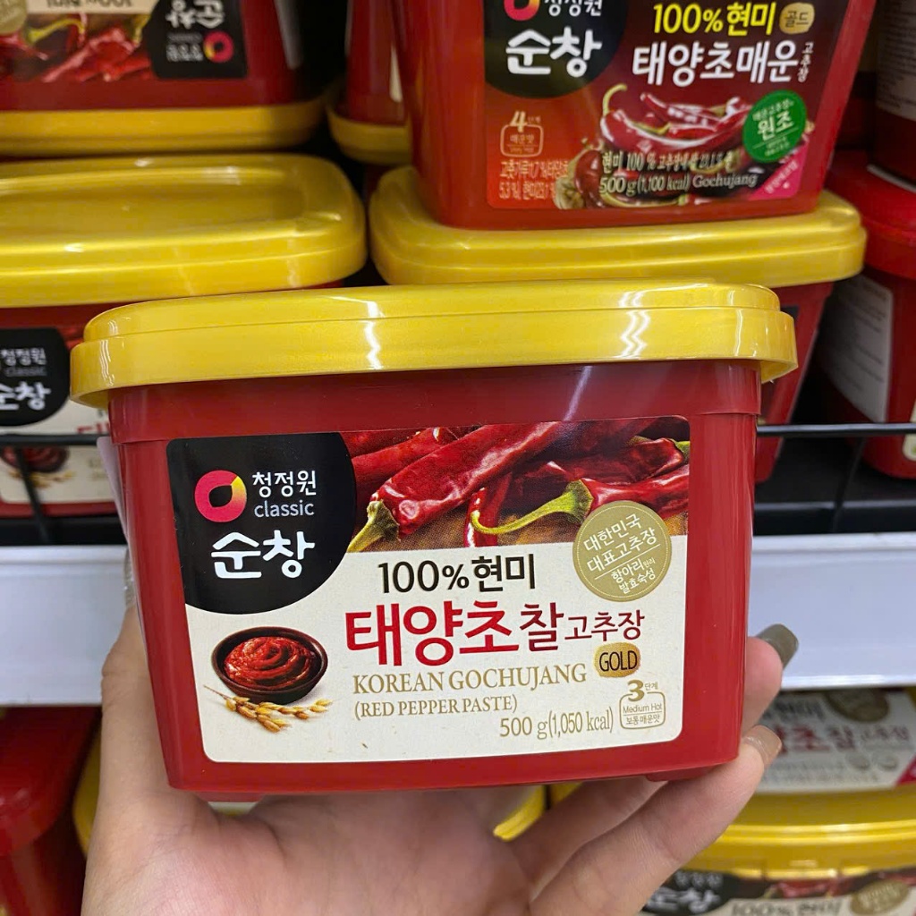 Tương Ớt Cay Gochujang Gold Daesang Hàn Quốc Hộp 500G /대상) 태양초찰고추장 500G