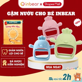  Gặm Nướu Cho Bé Silicon Cao Cấp Inbear - An Toàn Mọc Răng - Tiện Lợi - Chống Nghẹn - Trẻ Sơ Sinh 