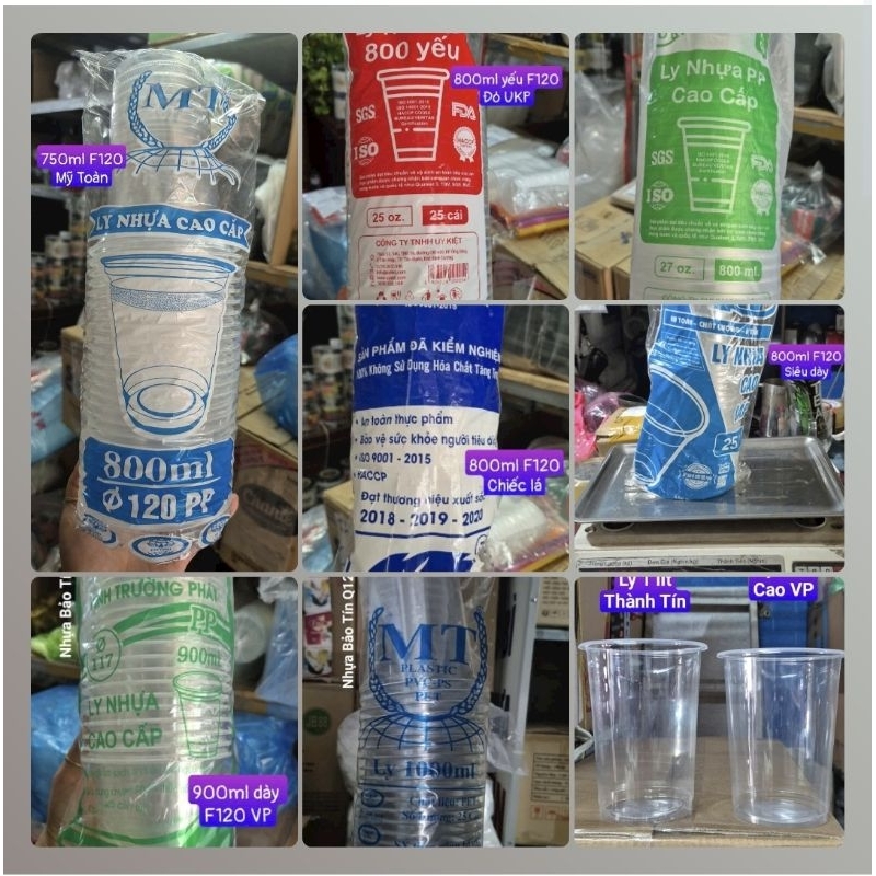 Lốc 50ly khổng lồ, ly nước mía 750ml 800ml 900ml 1000ml ly trà tắc, nước mía, chân gà sả tắc