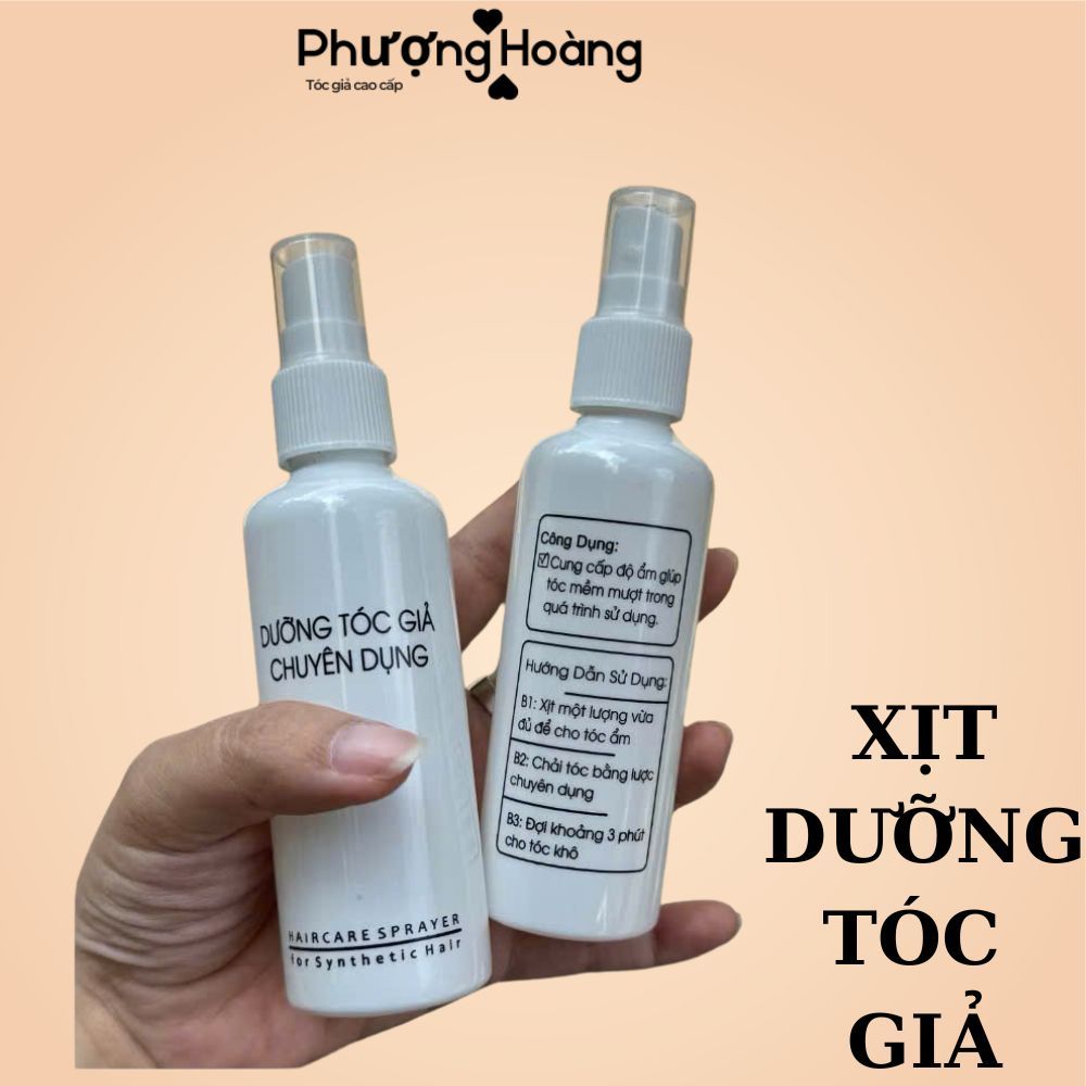Xịt Dưỡng Tóc Giả 120ml - Làm Mềm Mượt, Giữ Nếp, Chống Rối Hiệu Quả