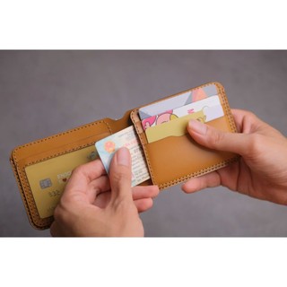 Ví Sen classic chính hãng Khắc Tên , chất liệu da bò