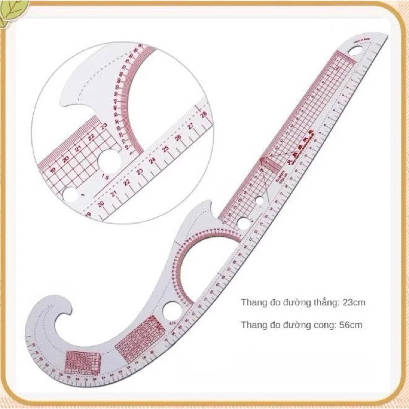 Thước cong vẽ cắt may TC04