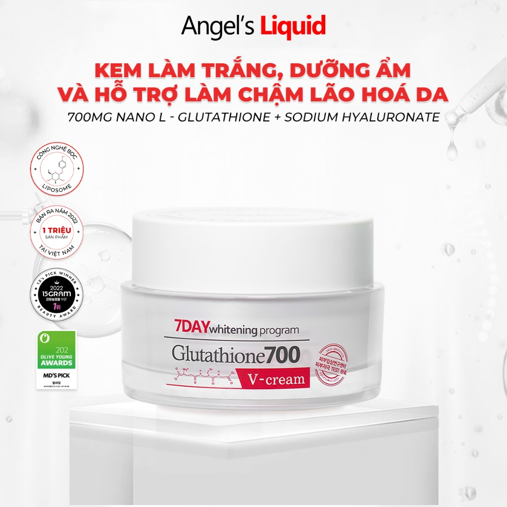 [Angel's Liquid] Kem Dưỡng Cấp Ẩm Đa Tầng Angel's Liquid 7Day Glutathione 700 V-Cream 50ml