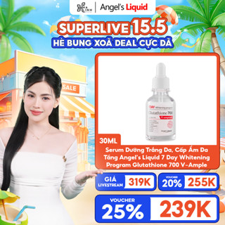 [Võ Hà Linh x Angel's Liquid] Serum Dưỡng Trắng Da, Cấp Ẩm Đa Tầng 7Day Whitening Program Glutathione 700 V-Ample 30ml