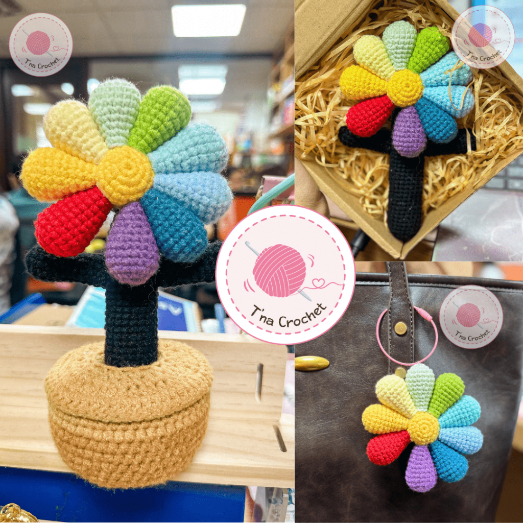 Lightstick GDRAGON handmade bằng len làm charm túi lightstick GD cầm tay hoặc để bàn