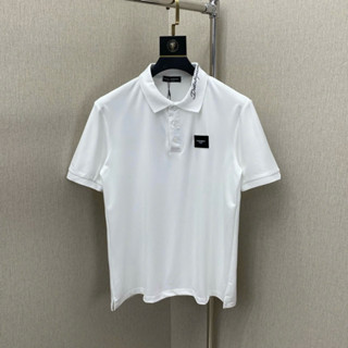 Áo polo nam nữ Đôn Chề cotton gai thêu logo kim loại ngực phối chữ kí cổ basic PL179P