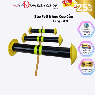 Sáo diều giá rẻ cồng 3 d34 ful nhựa siêu nhẹ