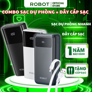  Giao Toàn Quốc  Combo Dây Cáp Sạc Và Sạc ROBOT RT32 RT22S RT40 Sạc Nhanh 2 Chiều 3 Cổng Ra - Bảo Hành 1 Đổi 1 