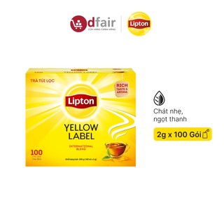  LIPTON Trà Đen Nhãn Vàng Túi Lọc  2g x 100 Túi  