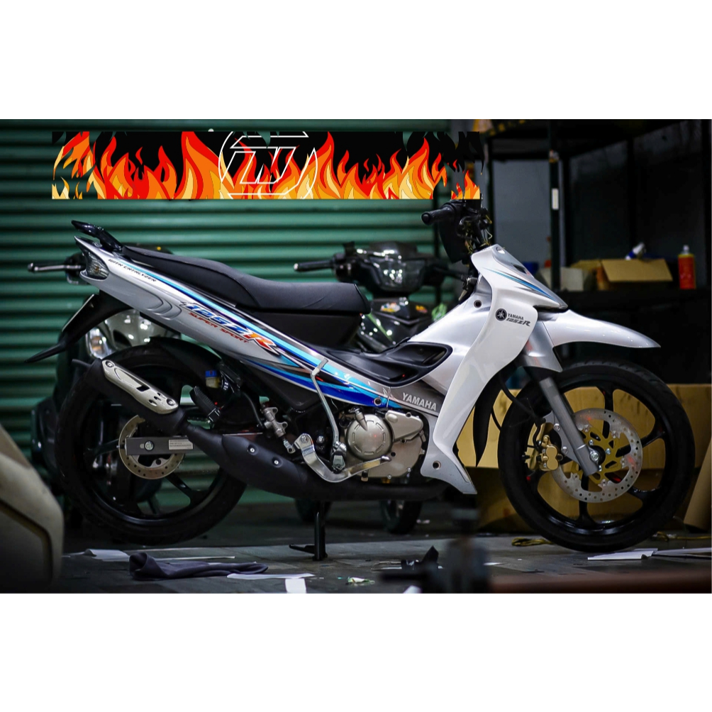 Tem YaZ 125 ZR super sport Xanh đen dán xe bạc trắng HOT 2025