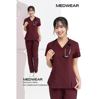  Bộ Scrubs đồng phục y tế đồng phục bệnh viện bác sĩ sinh viên y đồng phục spa chất liệu cotton lạnh 