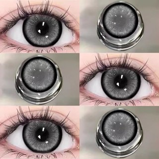 lens cận (0~-6,00) kính áp tròng cận thị màu xám dành cho mắt to, có giá trị 1 năm, 14.5mm lens