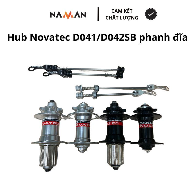 Đùm, moay ơ, hub Novatec D041/D042SB siêu bền cho xe đạp, phụ kiện xe đạp