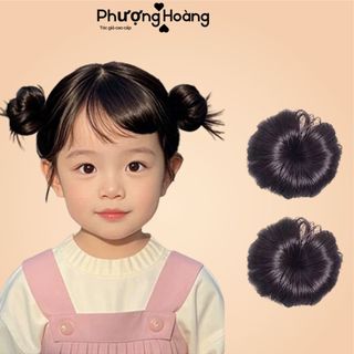 Tóc Giả Búi Na Tra Cho Bé – Dễ Thương, Độc Đáo, Tự Nhiên
