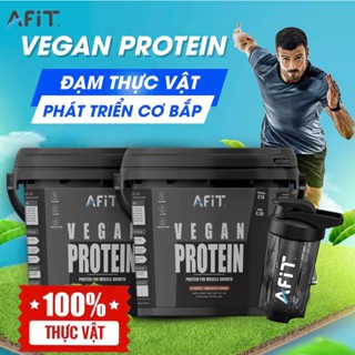  Combo 2 Hộp Whey Protein Vegan Chay Hỗ Trợ Cơ Hạn Chế Mỡ Tập Thể Hình - Hàng chính hãng AFIT 