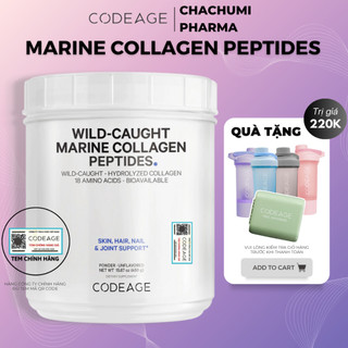 [Combo Marine] Bột Collagen Codeage Marine 450g Collagen Thủy Phân Giúp Trẻ Hóa Da, Móng, Tóc