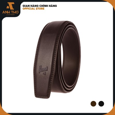 Thắt lưng nam da thật không đầu khóa Anh Tho Leather - Nâu
