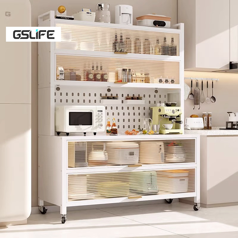 GSlife Kệ Nhà Bếp Đa Năng Tủ nhà Bếp 4/5/6 tầng kệ để đồ nhà bếp bát đĩa kệ lò vi sóng