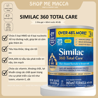 (nội địa Mỹ) Sữa Similac 360 total care , similac go and grow 564g/873g dành cho bé