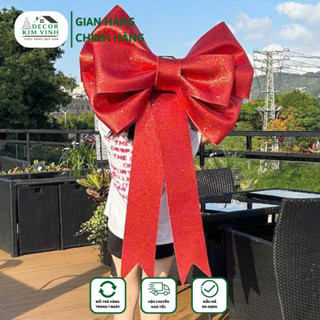 Nơ Xốp Kim Tuyến Khổng Lồ Decor Kim Vinh Trang Trí Noel Phụ Kiện Giáng Sinh Trang Trí Tiệc Decor Nhà Cửa