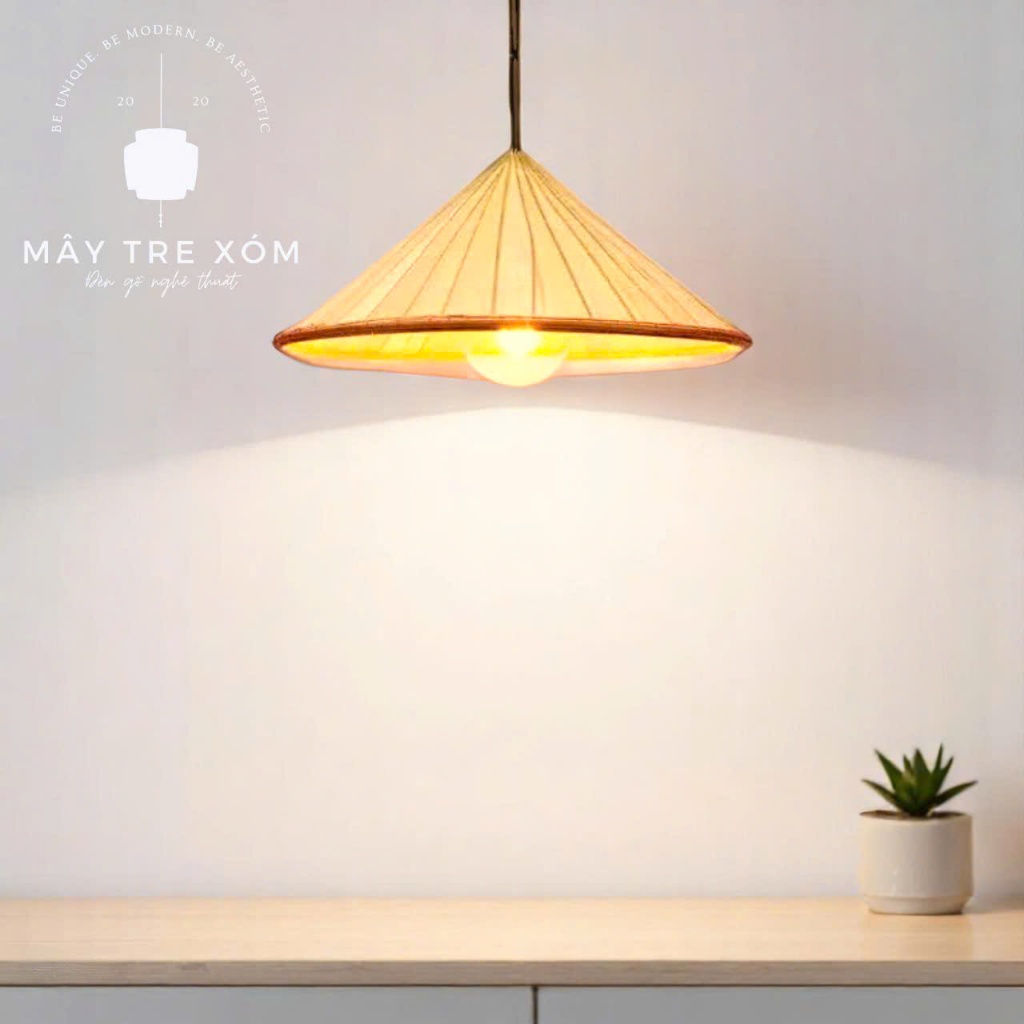 Đèn nón lá trang trí decor