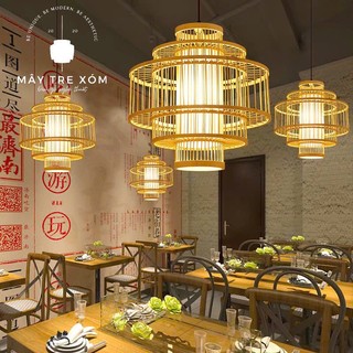 Đèn tre trang trí, thả trần decor