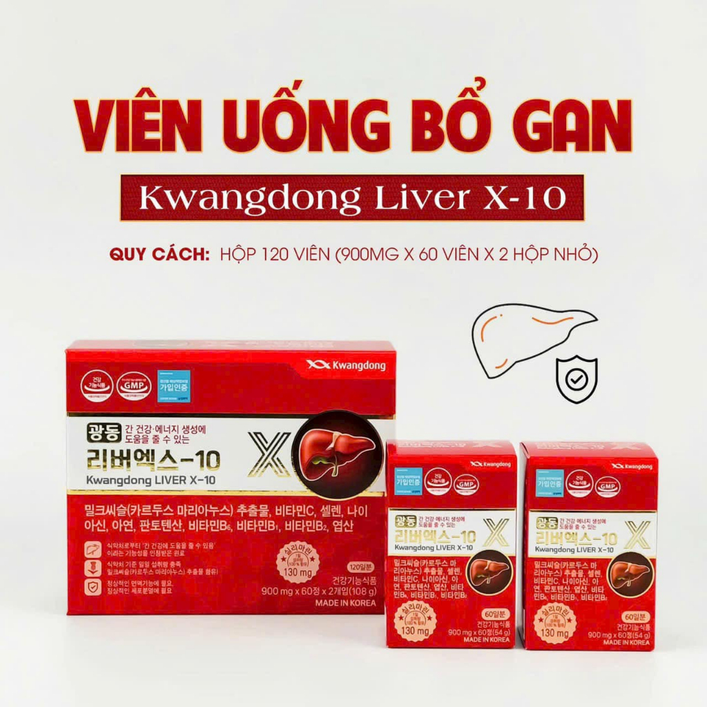 Bổ Gan Kwangdong Hàn Quốc hộp 120 viên