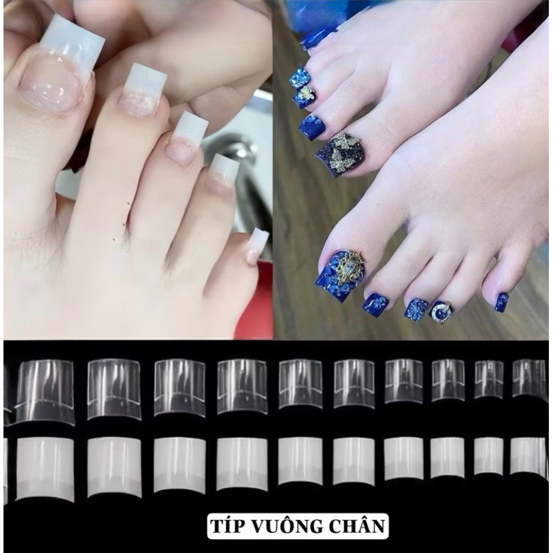 Móng típ nối chân vuông phom chuẩn / hộp