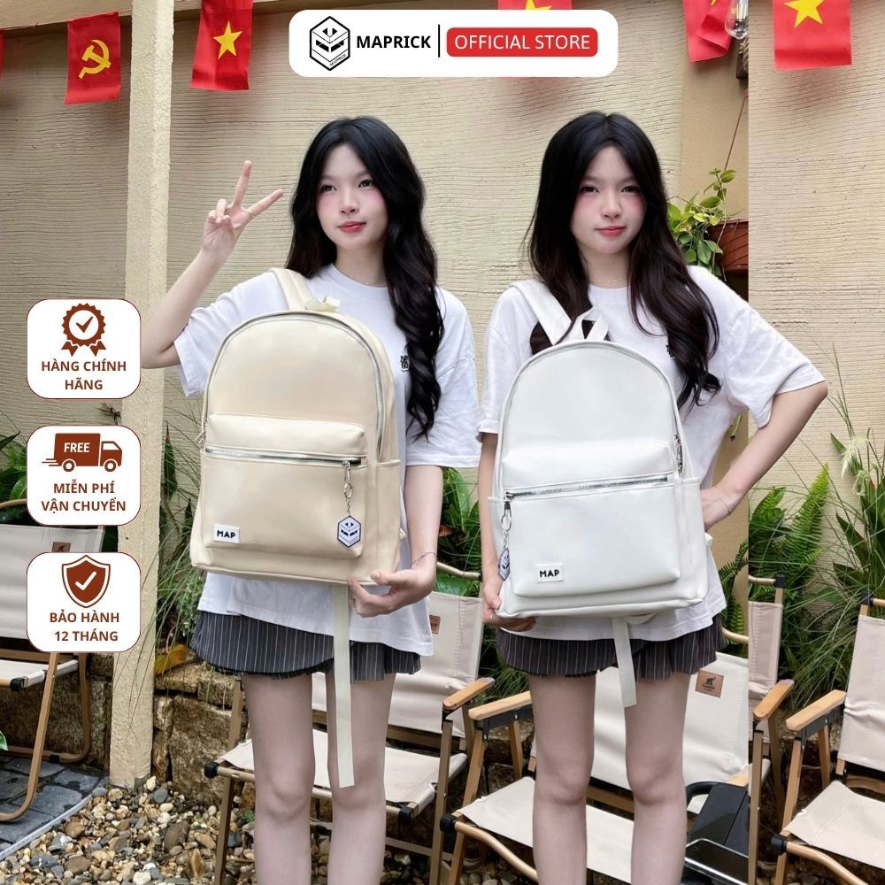 Balo MAPRICK - balo NOVA balo đi học, balo nữ đẹp, balo da PU cao cấp chống nước size 43*29*14cm đựng vừa laptop mã BL25