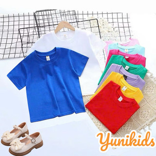 Áo Phông trơn cho bé gái trai dễ phối chất cotton mềm mịn thấm hút tốt cho bé từ 10-25kg 