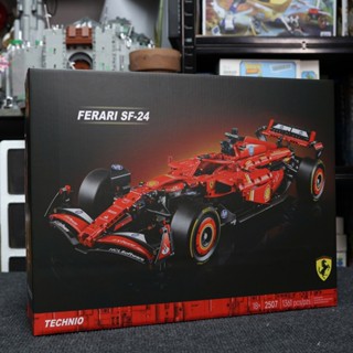 [Hỏa Tốc HCM] Mô hình đồ chơi lắp ráp xe đua Ferrari SF-24 F1 Car, mô hình đồ chơi technic cao cấp.