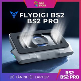 Flydigi BS2 / BS2 Pro | Để tản nhiệt laptop cao cấp không tiếng ồn, tích hợp 4 chế độ làm mát