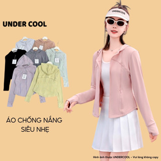 Áo Khoác Chống Nắng Có Mũ UNDERCOOL Dáng Ôm Body Thời Trang Vải Lạnh Mềm Mịn Dễ Giặt Chống Tia UV Có Nhiều Màu Sắc ACN11