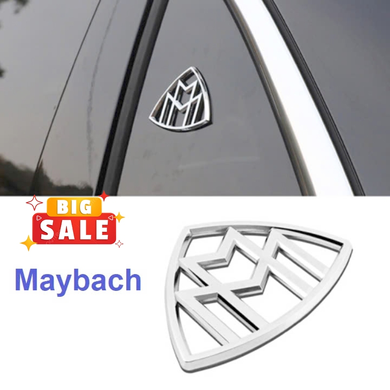 Biểu Tượng Maybach Dán Hông Xe Maybach - Bộ 2 Logo Maybach Dán Hông Xe Maybach
