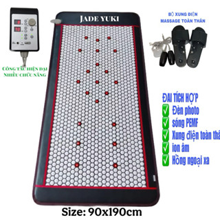  Thảm đá nóng hồng ngoại 90x190cm – Laser PEMF Massage – Giảm đau lưng & thư giãn|Thảm đá HQ 