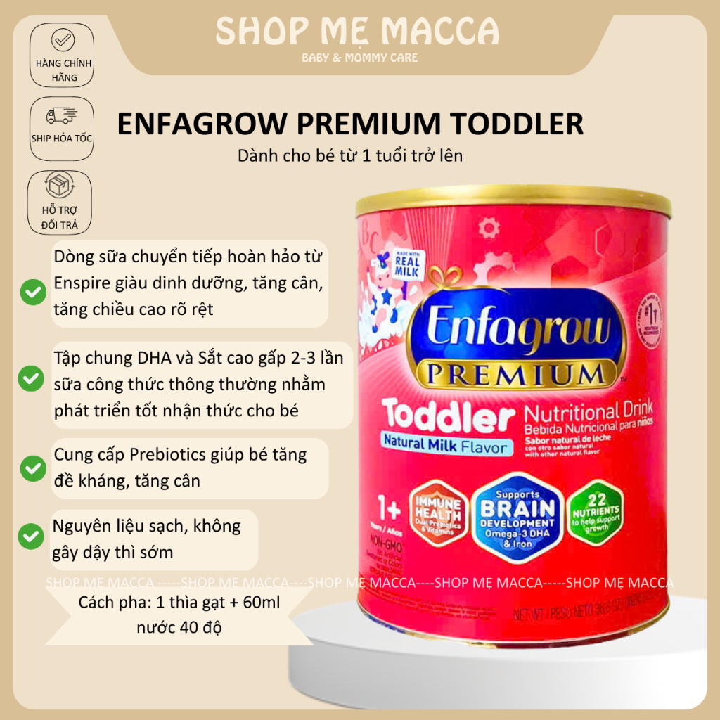 [ nhập khẩu]Sữa Enfagrow 1.04kg, 907g Của Mỹ Chính Hãng Enfagrow Đỏ