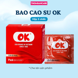  Bao cao su OK Original 49mm - Hộp 3 chiếc 