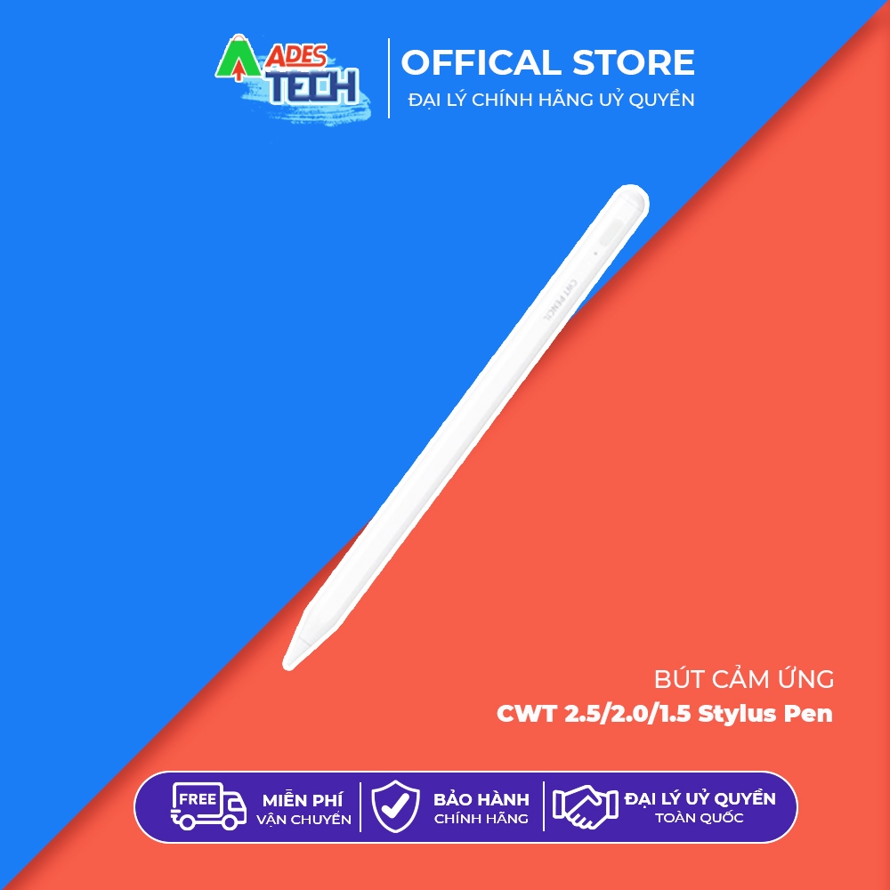 Bút Cảm Ứng CWT 2.5/2.0/1.5 Stylus Pen - Viết Vẽ Mượt, Tương Thích iPad, Học Tập Làm Việc