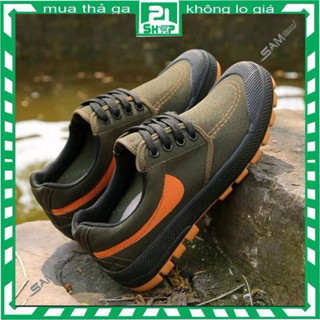 Giày bảo hộ lao động dệt vải đế cao su cách điện chống trơn trượt tuyệt đối