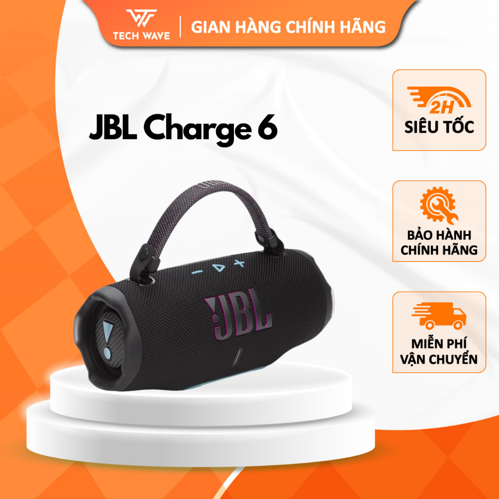 [CHARGE 6] [THÊM 3 THÁNG BẢO HÀNH] Loa Bluetooh JBL CHARGE 6 - Hàng Chính Hãng PGI Phân Phối