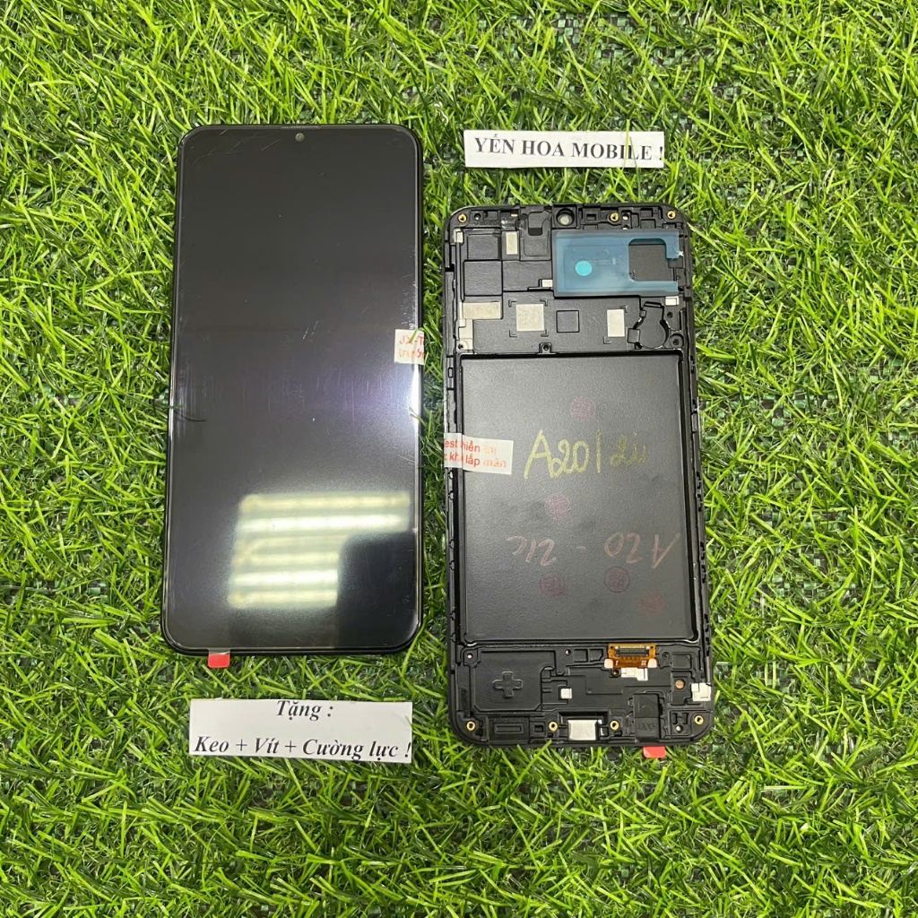 Màn hình thay thế samsung a20 liền khung - OLED (2ic)